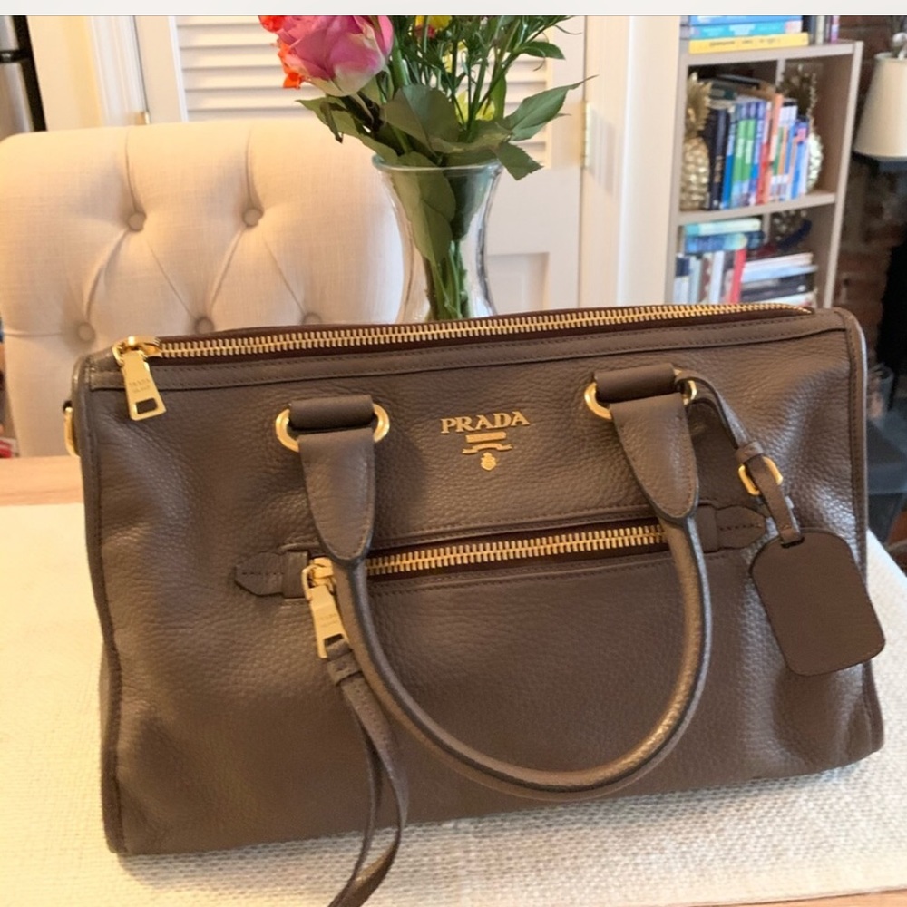 Prada Vitello Daino leather purse bag